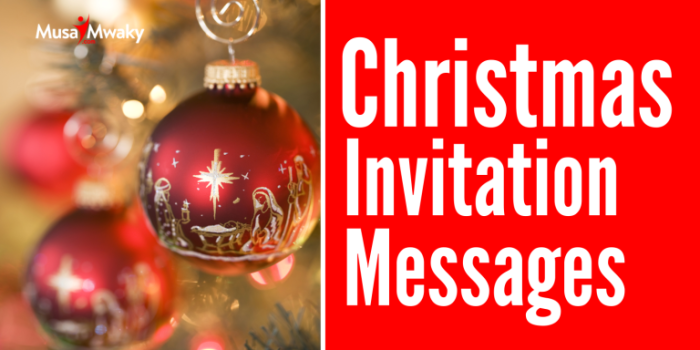Christmas Invitation Messages and Wording Ideas